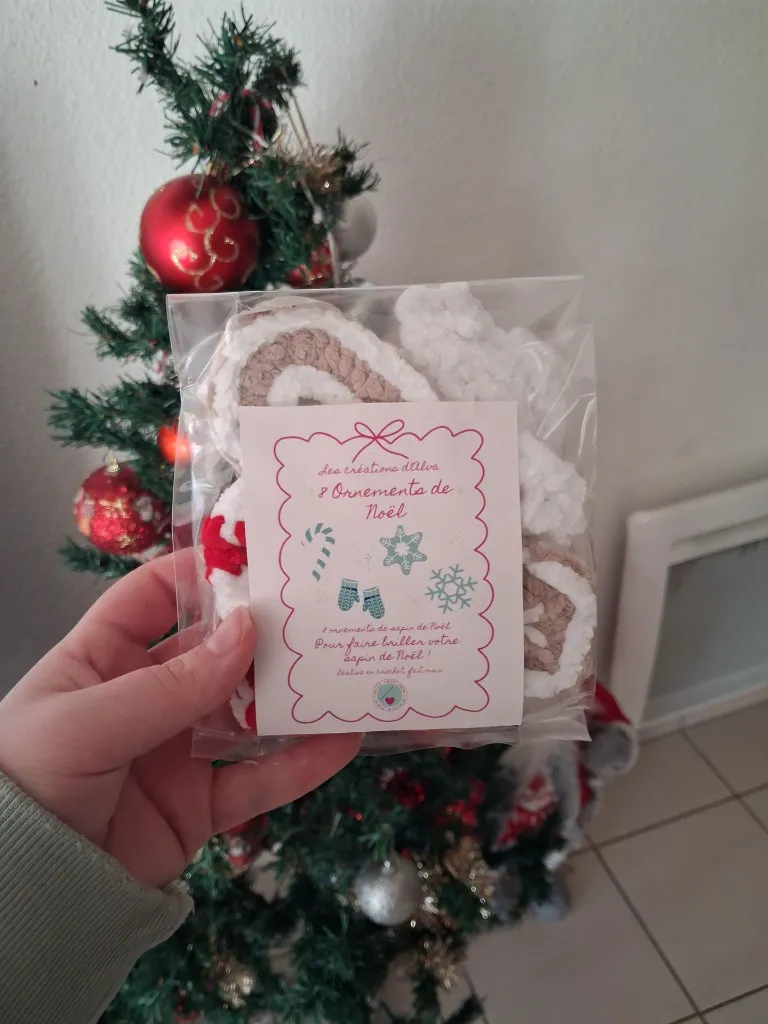 [PRODUIT11] Lot 8 ornements de sapin