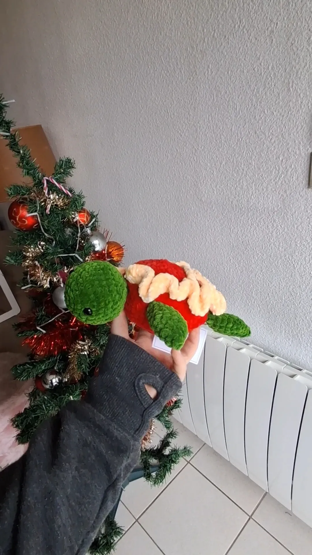 [PRODUIT16a] Tortue du Noël (Tortue cadeau)